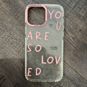 Clear and Pink Phone Case